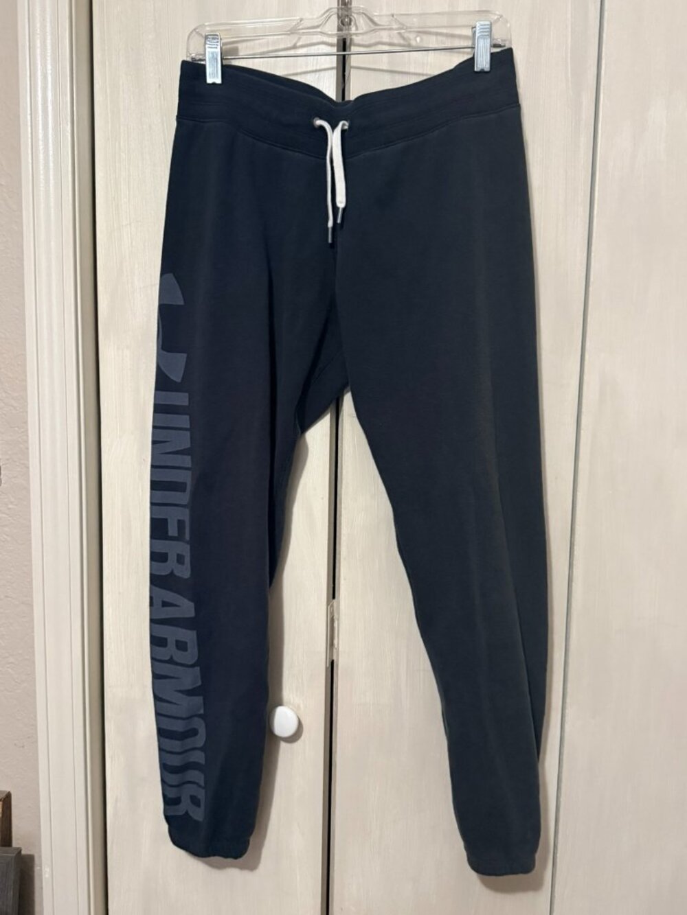 UA Under Armour Fleece Sweatpants Joggers Black Medium